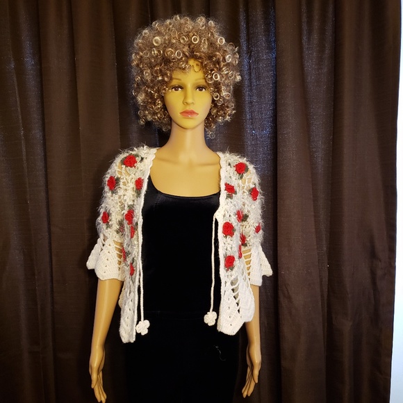 Mingle Off-White Vintage Pull Over Knit Cardigan - Picture 3 of 5